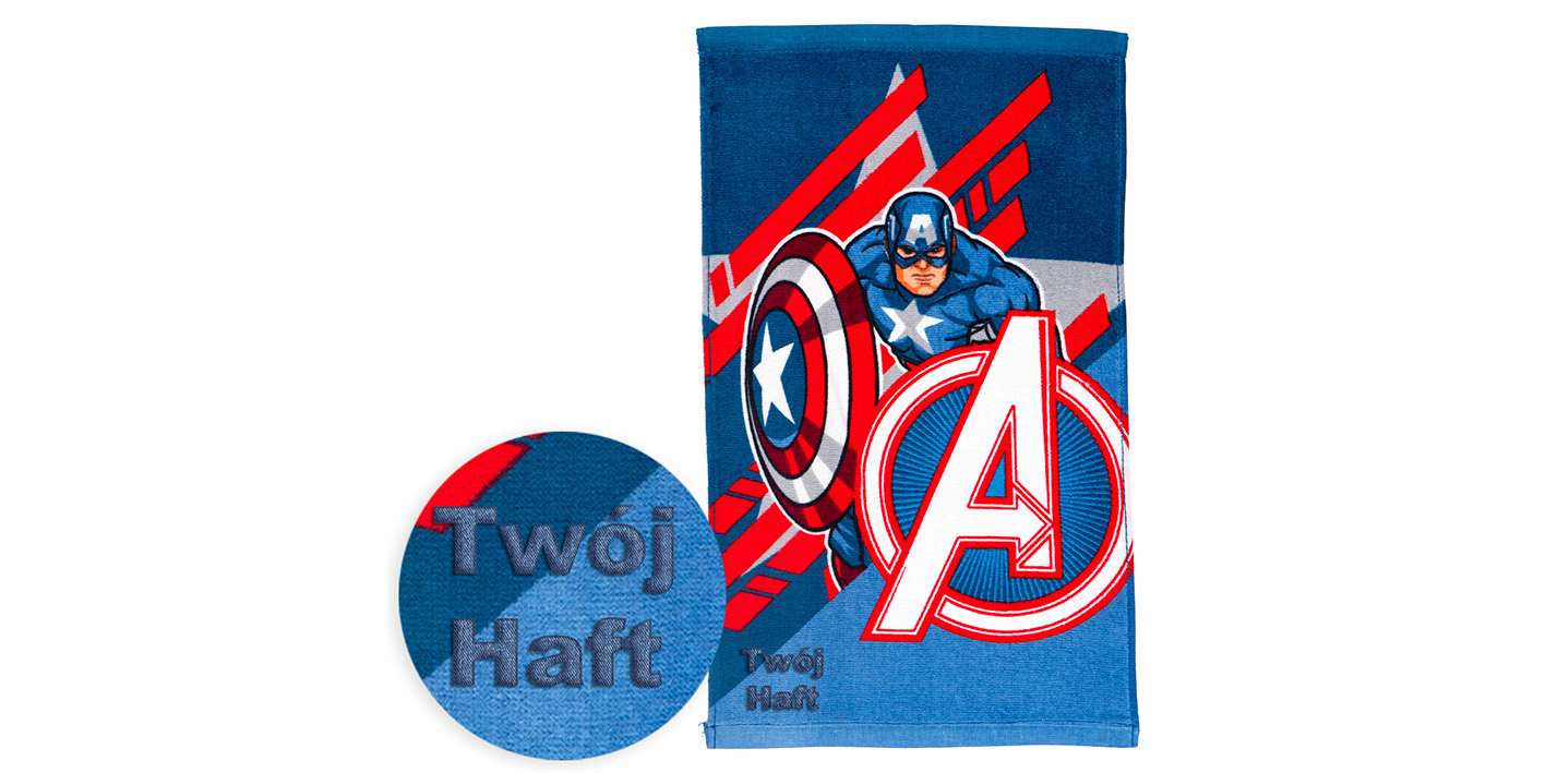 Ręcznik 30x50 Kapitan Ameryka